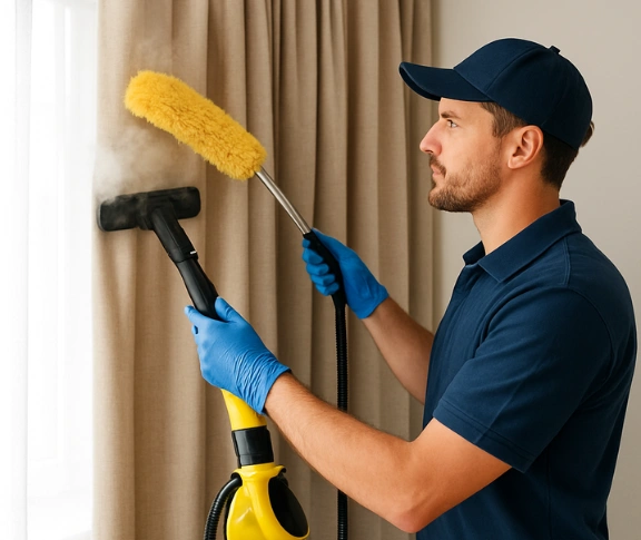 Trusted residential curtain cleaning technician Matty Curtain Cleaning east-corrimal-nsw QLD