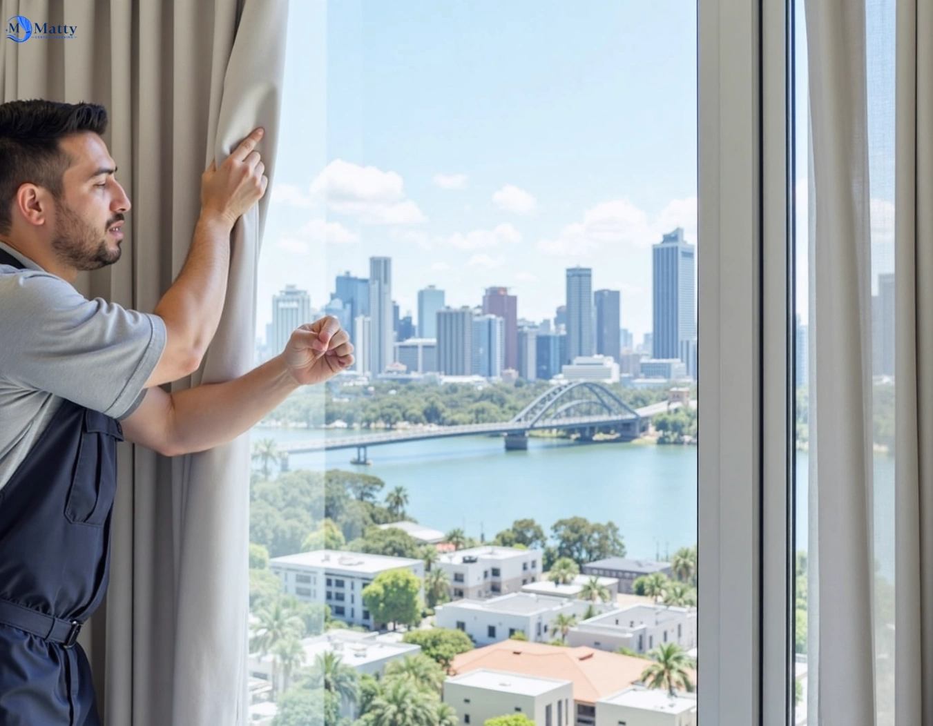 Professional curtain steam cleaning service east-corrimal-nsw QLD by Matty Curtain Cleaning